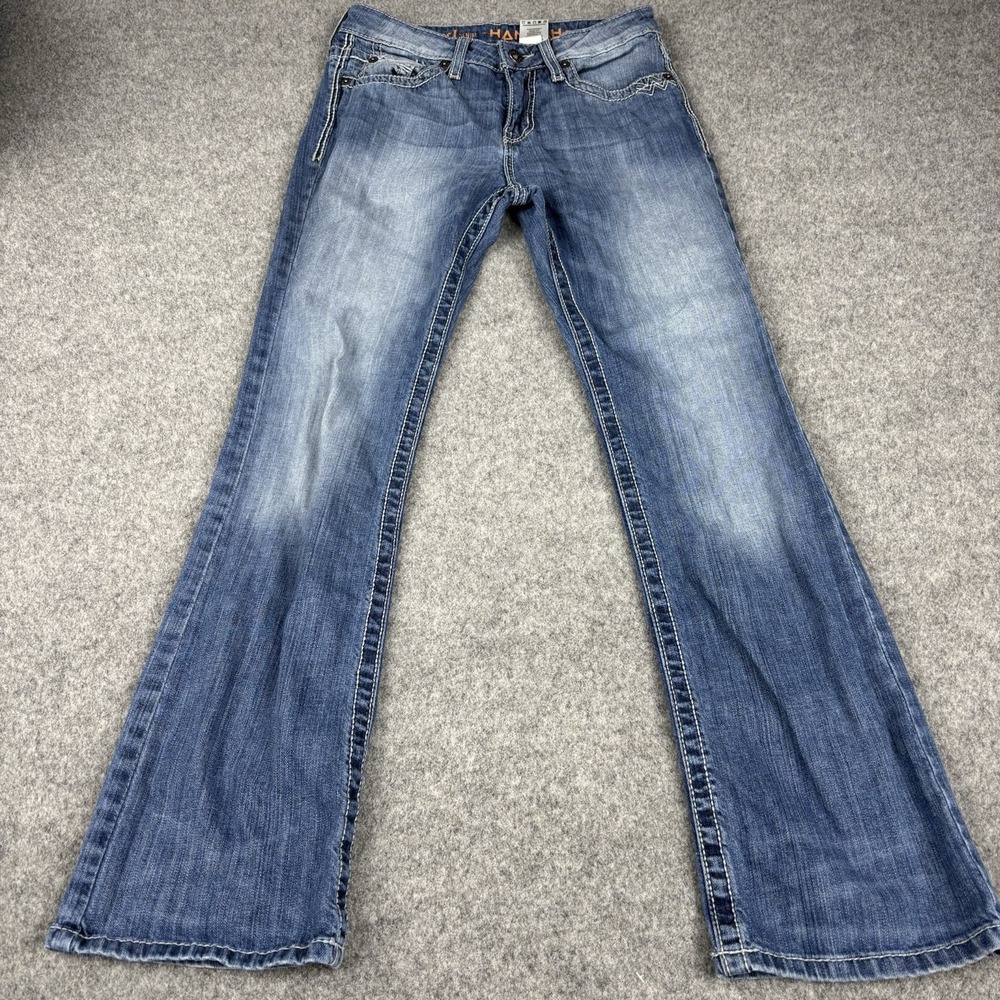 Cruel Hannah Jeans‎ Womens 27/3 Flare Bootcut Medium Wash Western Blue Denim